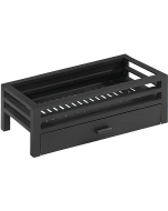 Krypton Black Fire Basket (with Back)