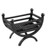 Small Cottage Black/Chrome Fire Basket