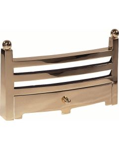 Bauhaus 16" Fireplace Fret - Antique Brass