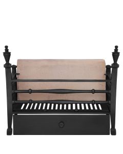 Georgian Black Cast Iron Fire Basket