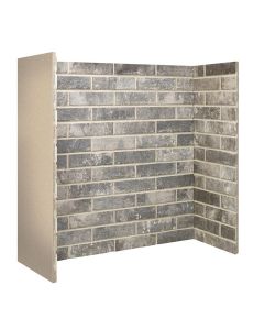 Grey Ceramic Brick Fireplace Chamber is a very simple but effective way to enhance the look of your fire.