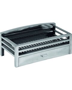 Krypton Polished Fire Basket (with Back)