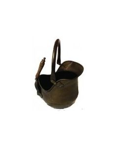 Round Based Coal Bucket and Shovel Antique Finish