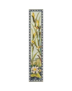 Set of 2 x 5 Birds and Rushes Tiles