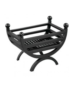 Small Cottage Black/Chrome Fire Basket