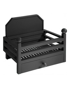 Elan Black Fire Basket (with Back)