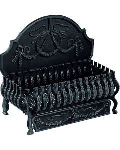 21" Valencia Black Fire Basket (with Back)